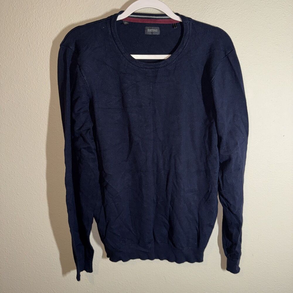 Buffalo David Bitton Men’s Sweater Blue (Shrunk To L)